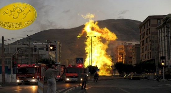 انفجار لوله گاز در شهران