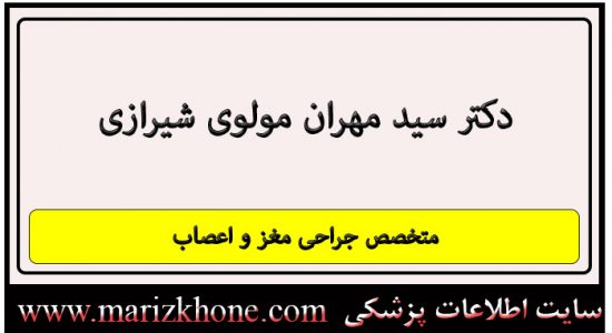 آدرس و تلفن دکتر سید مهران مولوی شیرازی